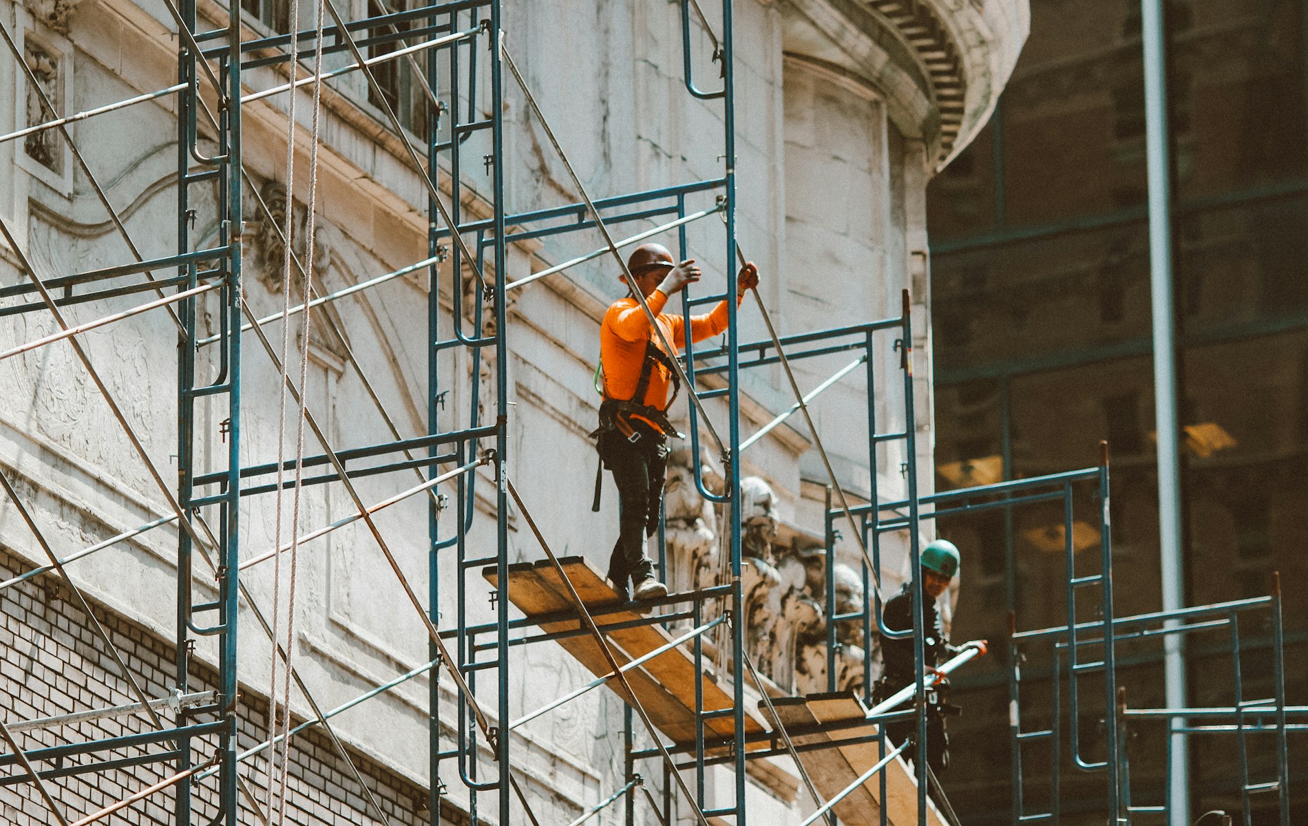 Renovatie met steigerwerk