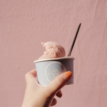 Aardbeien-gelato